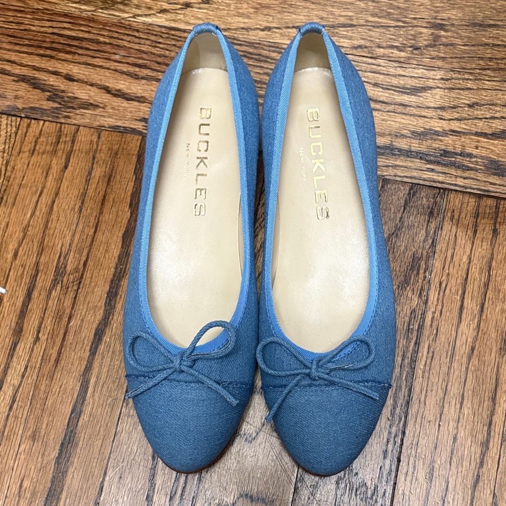 Buckle Women's Denim Blue Loafers
